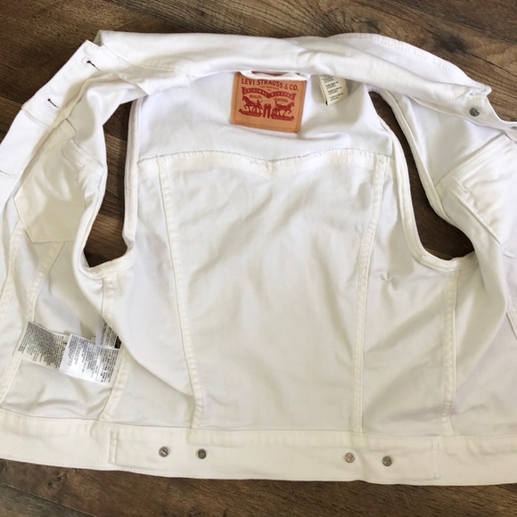 Levi’s White Vest Jacket XS - Picture 4 of 7